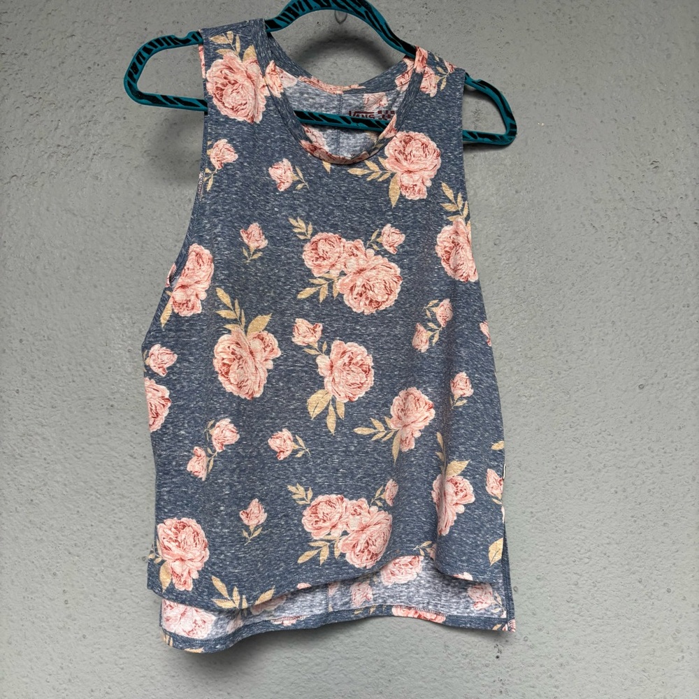 Vans Pink Asymmetrical Muscle Tee Tank Top for women